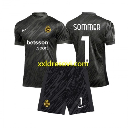 Inter Milan Yann Sommer 1 Golmanski Treći Dječji Nogometni Dres 2024-2025